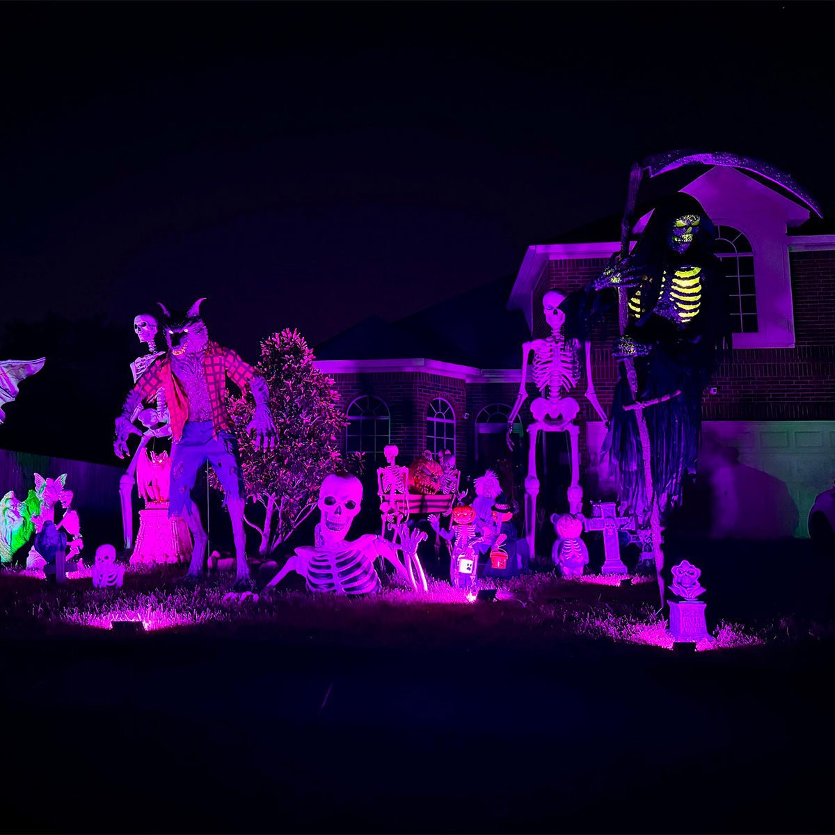 Halloween Waterproof UV Purple Light Flood Lights Outdoor Ambient Lighting