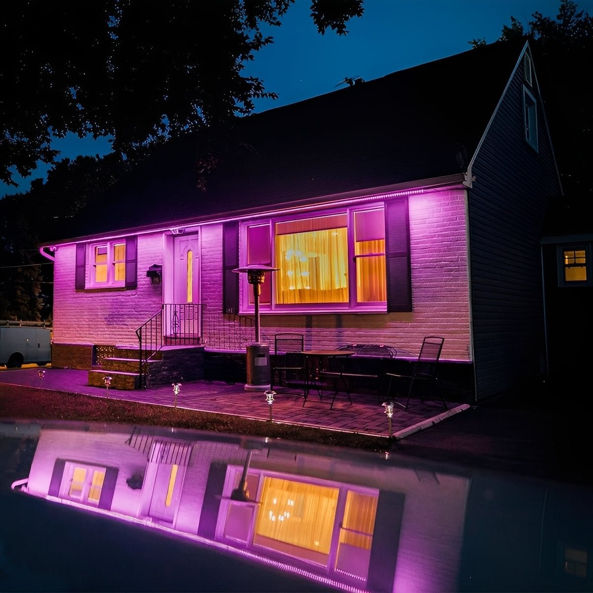 Halloween Waterproof UV Purple Light Flood Lights Outdoor Ambient Lighting