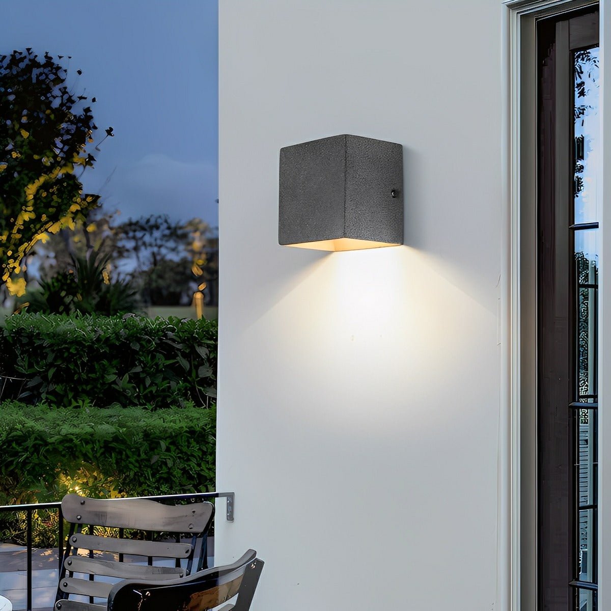 Modern Waterproof Square Concrete LED Outdoor Wall Lights