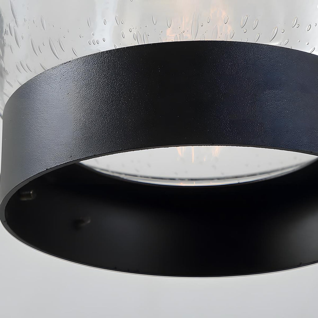 Retro Black Waterproof Lantern Outdoor Wall Sconces