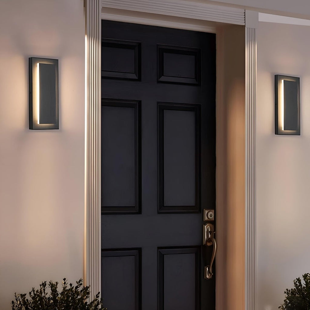 Thick Waterproof Modern LED Long Strip Outdoor Wall Porch Lights