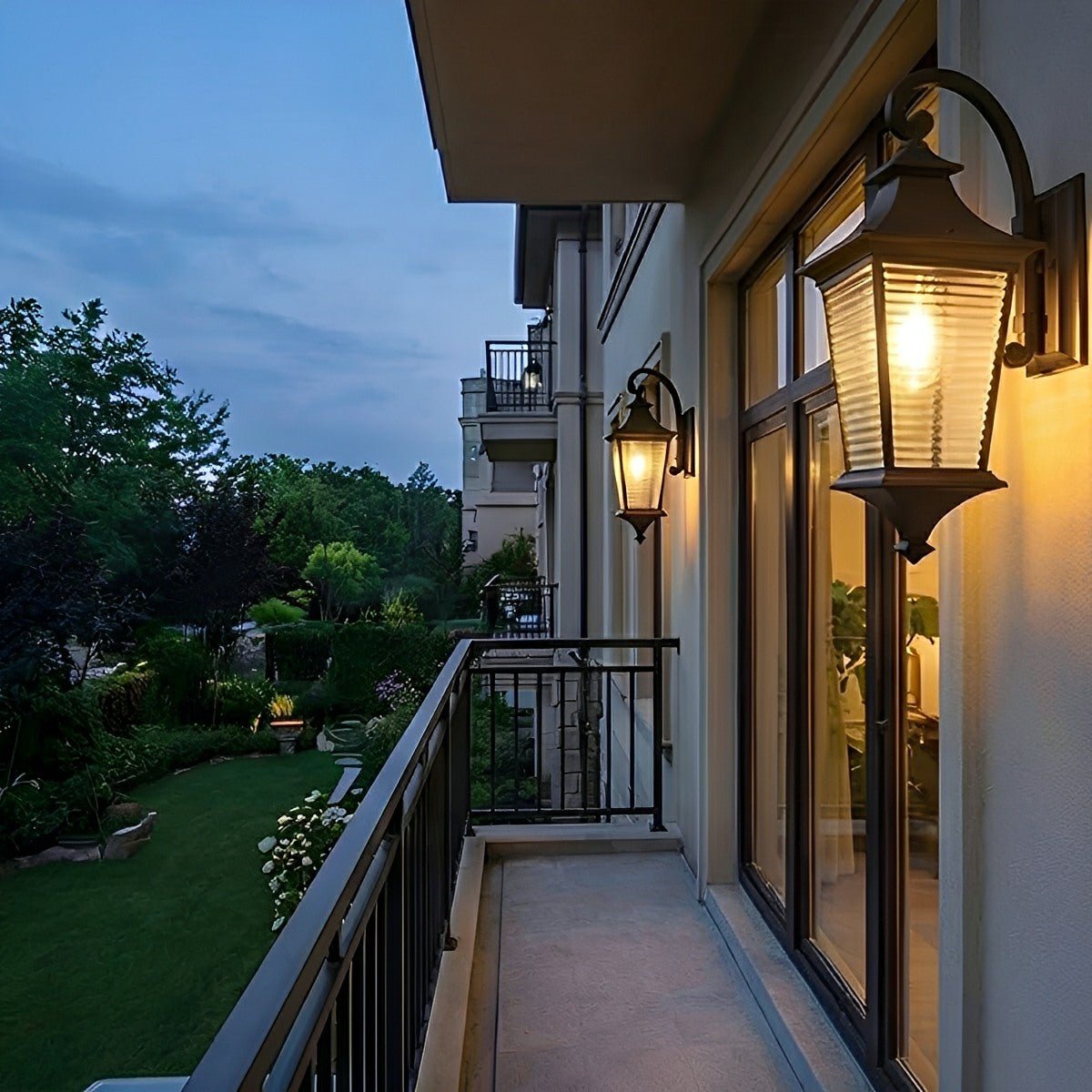 Vintage Rustic Minimalist Waterproof Outdoor LED Porch Light Exterior Wall Lights