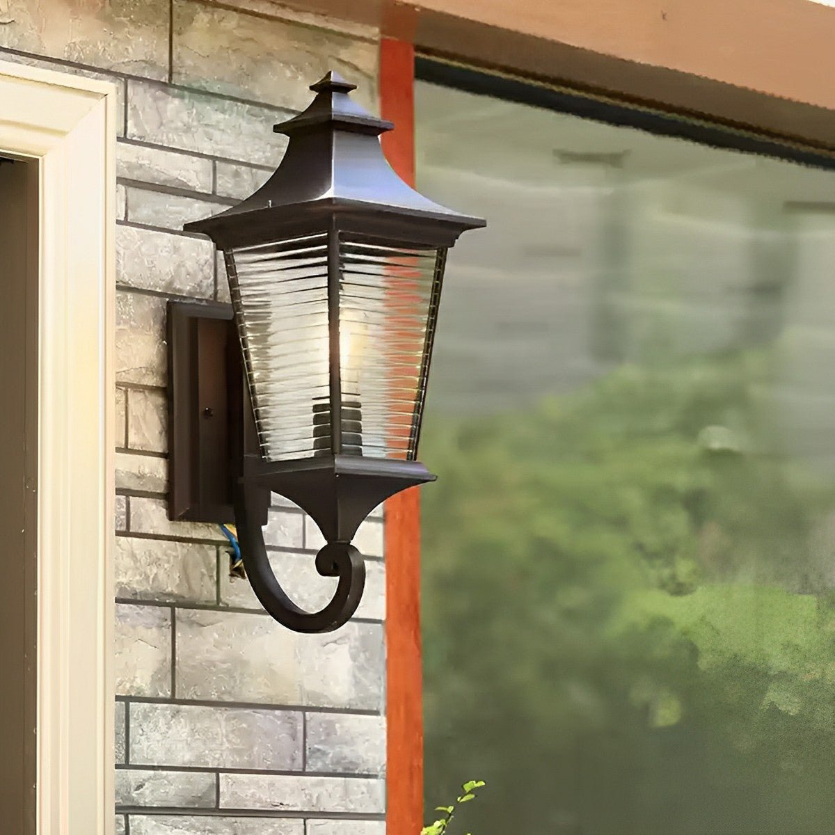 Vintage Rustic Minimalist Waterproof Outdoor LED Porch Light Exterior Wall Lights