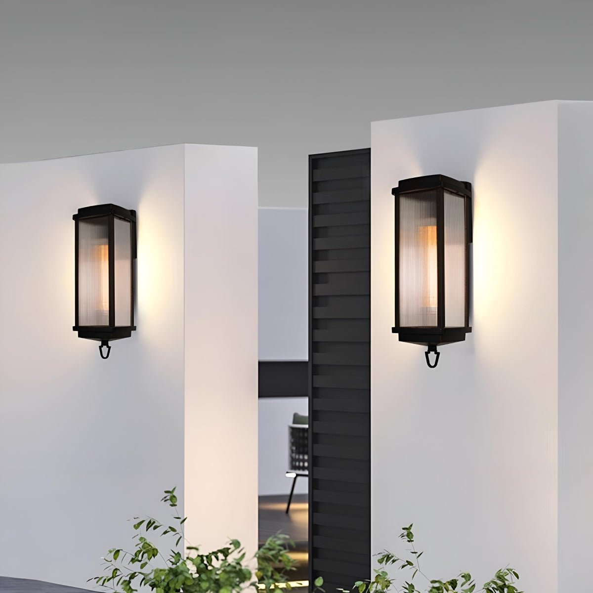 Vintage Waterproof Rectangular Outdoor LED Porch Wall Lights