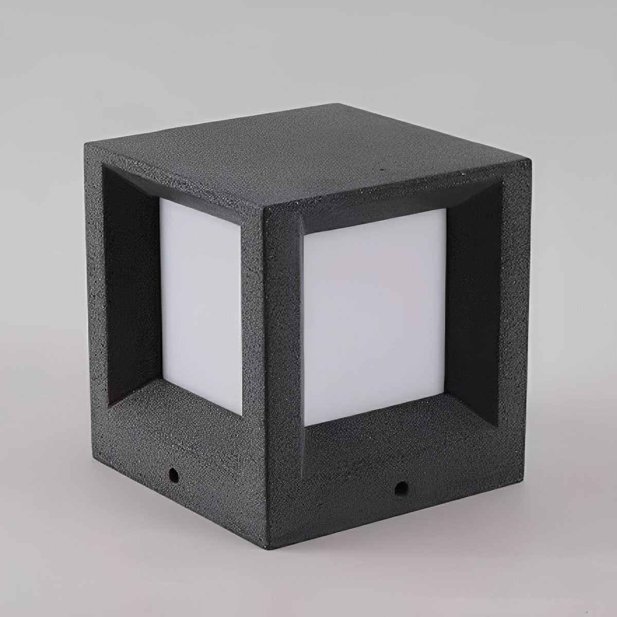 Waterproof Cubed Concrete LED Outdoor Post Lights