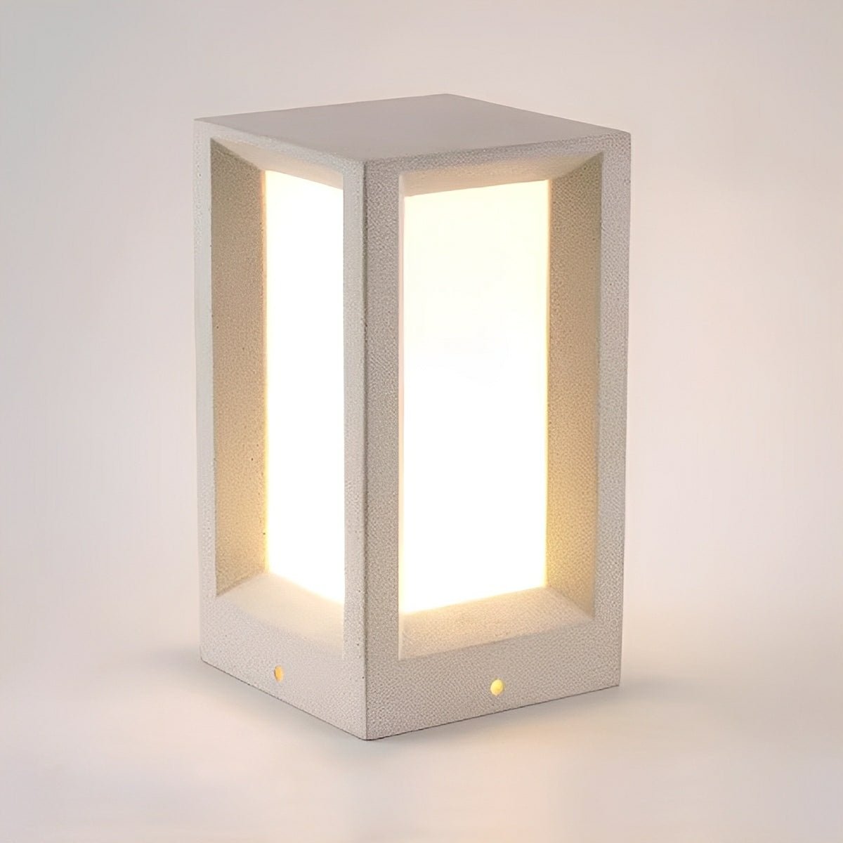 Waterproof Cubed Concrete LED Outdoor Post Lights