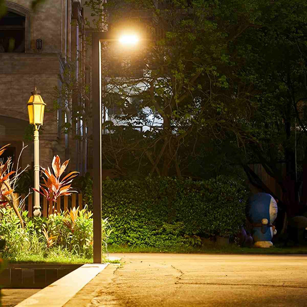 Waterproof LED Black Modern Column Outdoor Pole Street Light