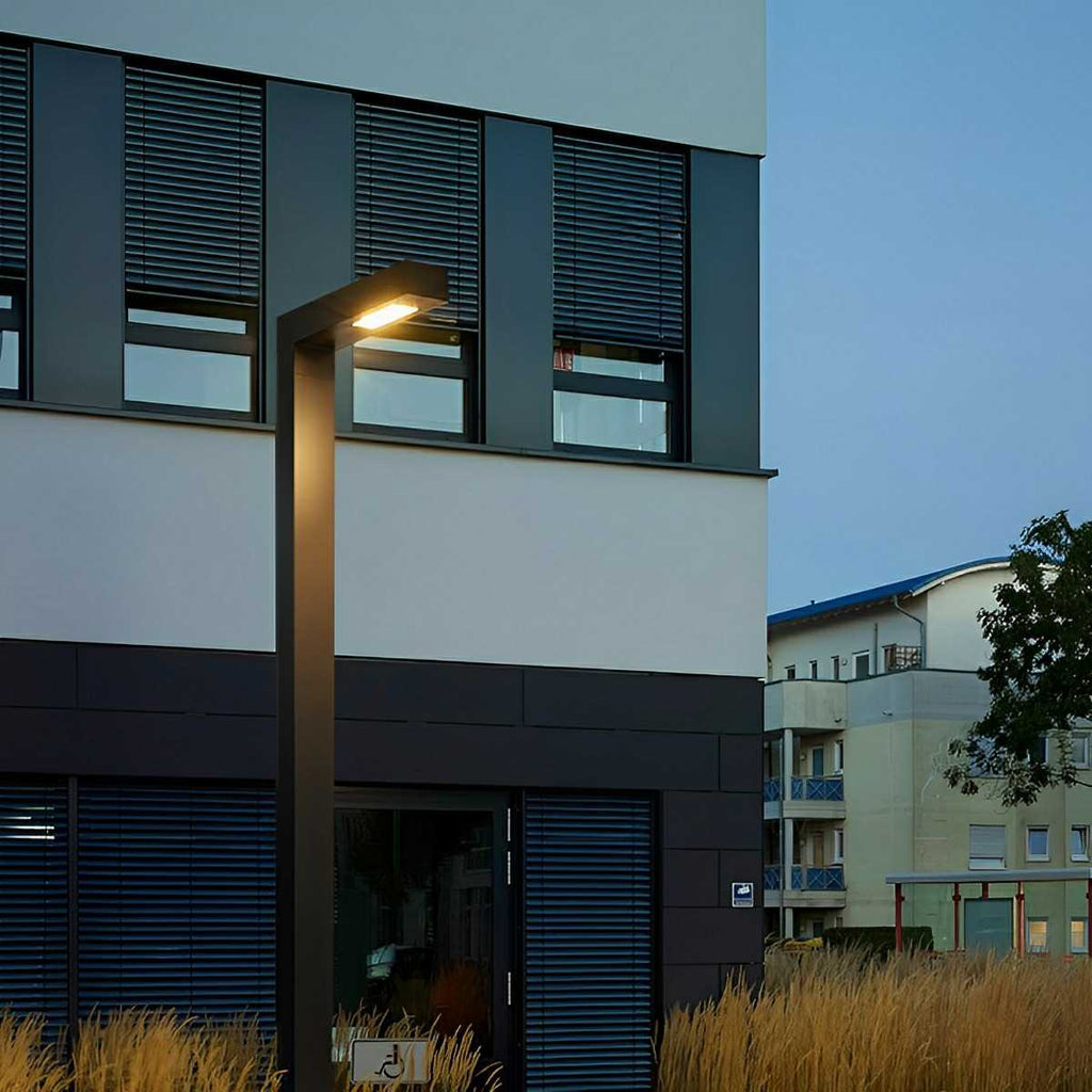 Waterproof LED Black Modern Column Outdoor Pole Street Light