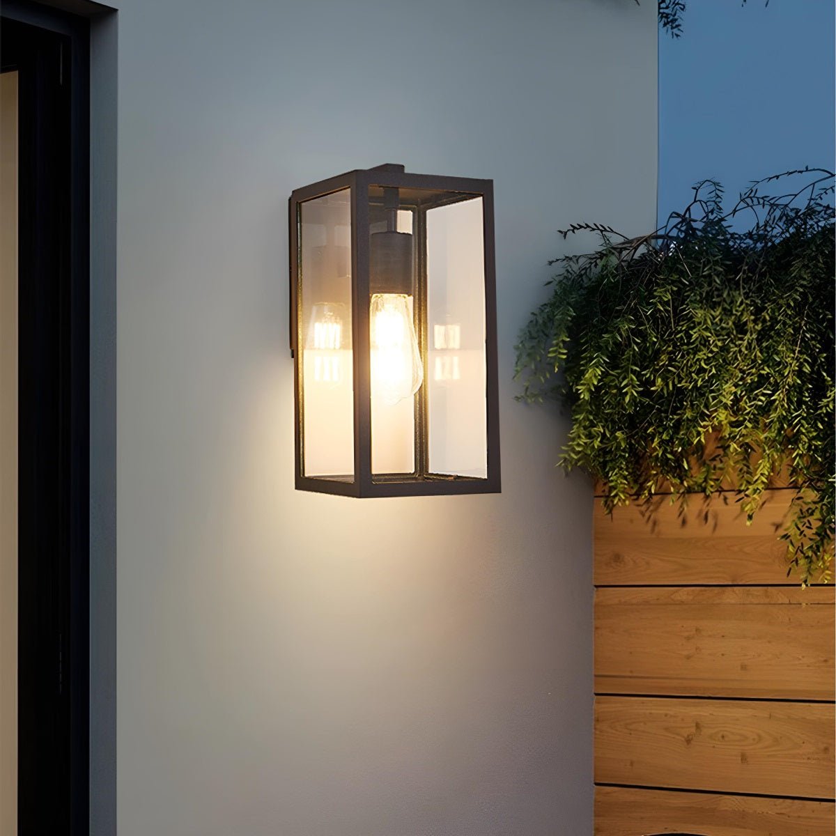Waterproof Modern Farmhouse Rectangular Outdoor LED Porch Wall Lights