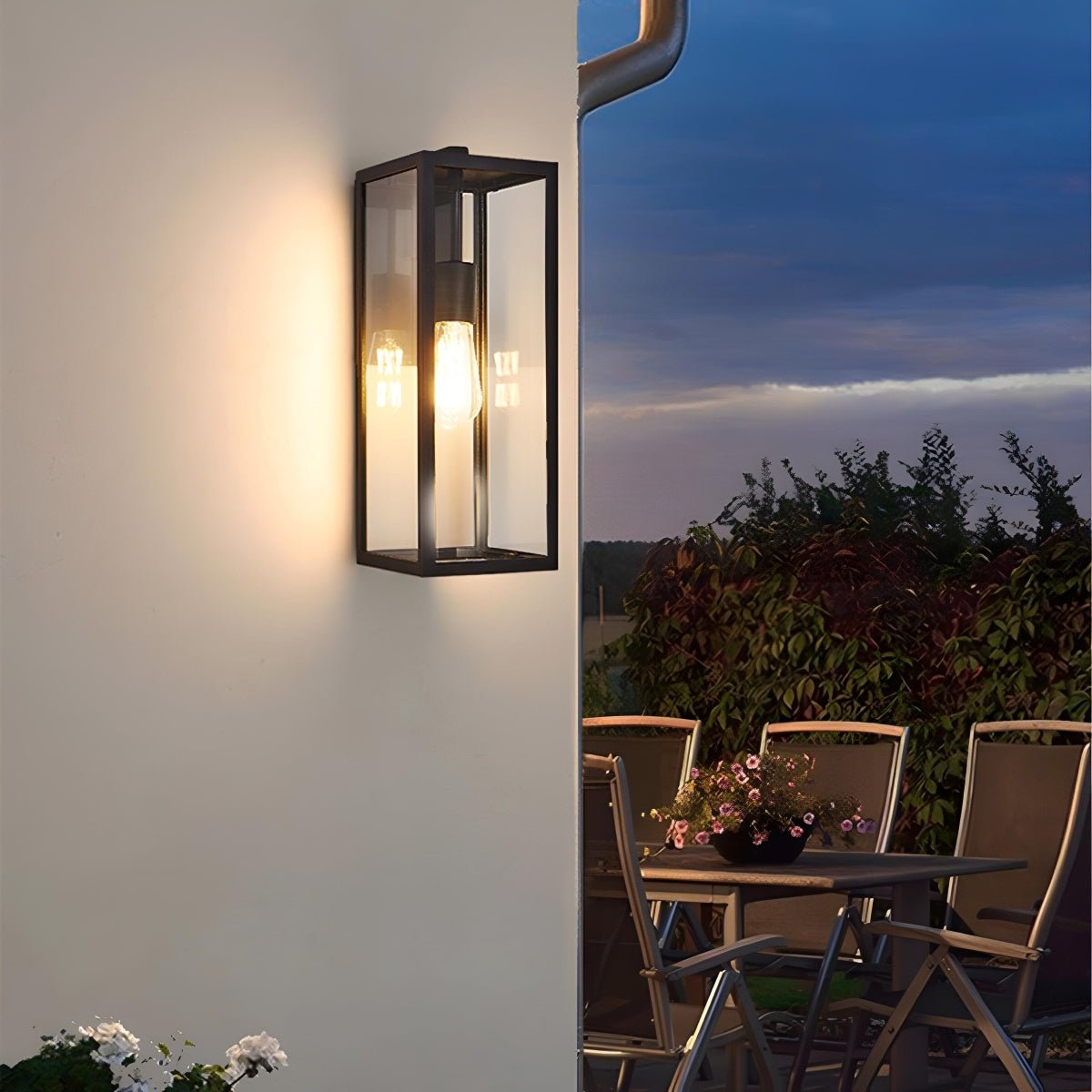 Waterproof Modern Farmhouse Rectangular Outdoor LED Porch Wall Lights