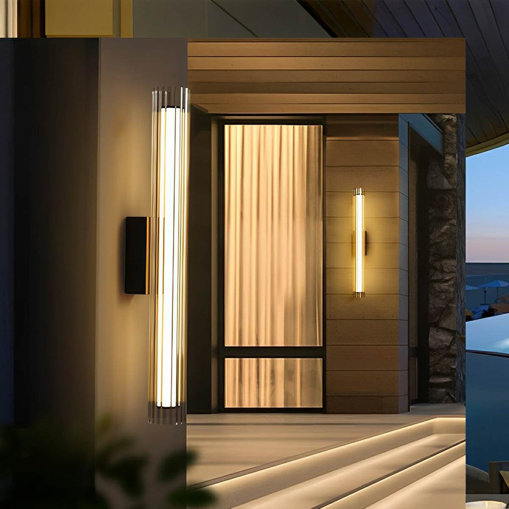 Waterproof Modern Light Tube Shape Outdoor Porch LED Wall Lights