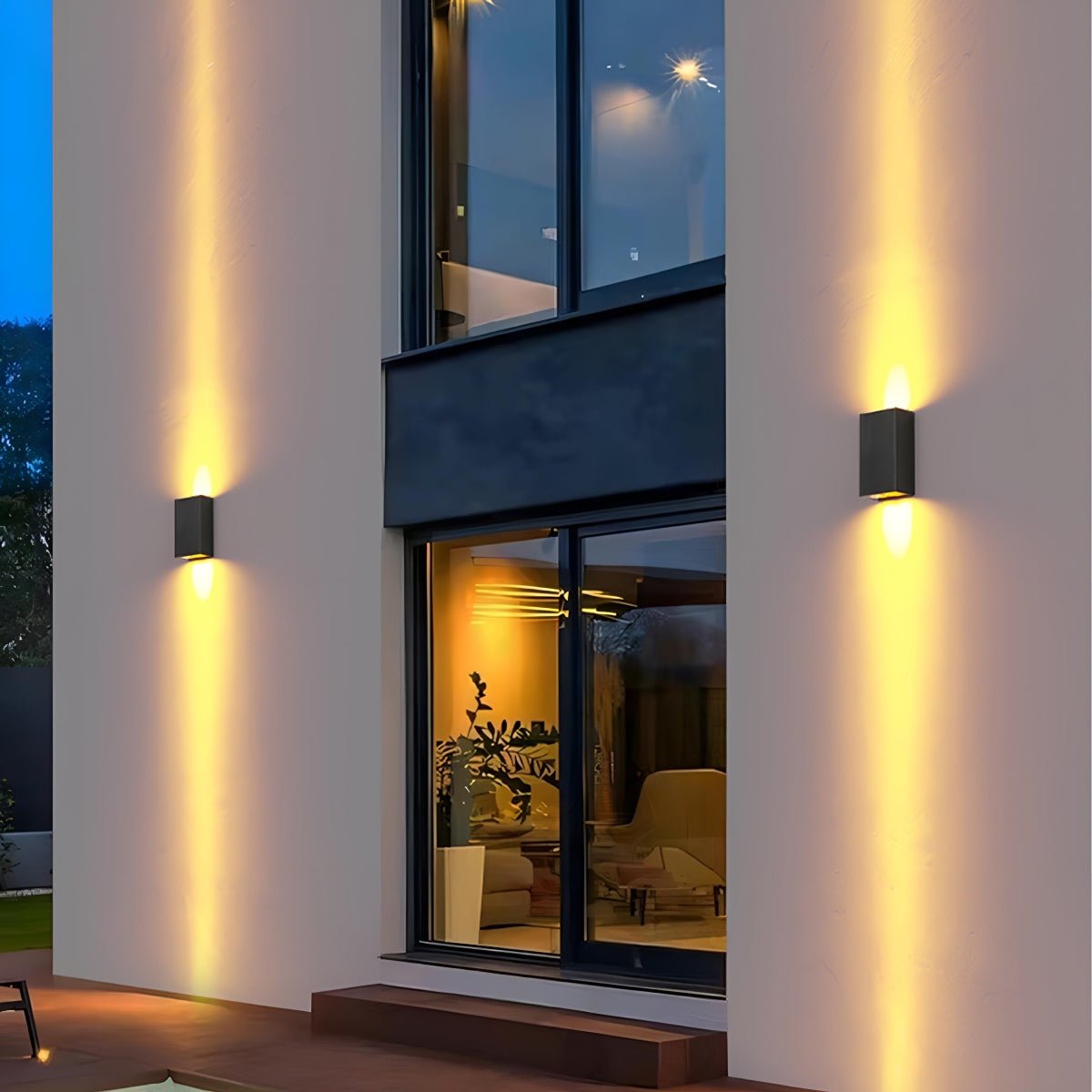Waterproof Modern Rectangular Up&Down LED Outdoor Wall Washer Lights