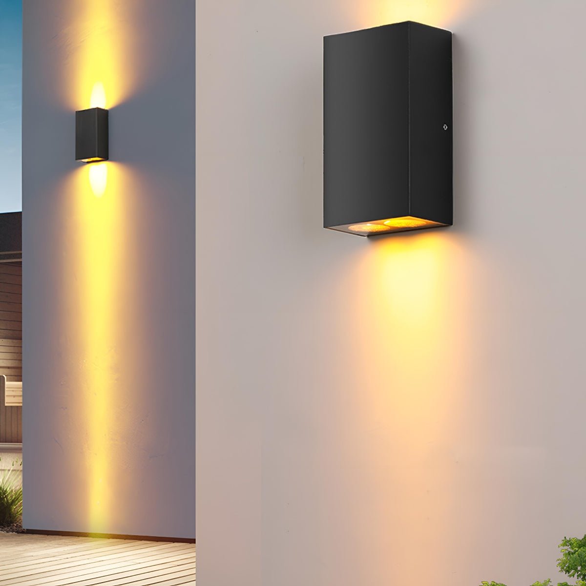 Waterproof Modern Rectangular Up&Down LED Outdoor Wall Washer Lights