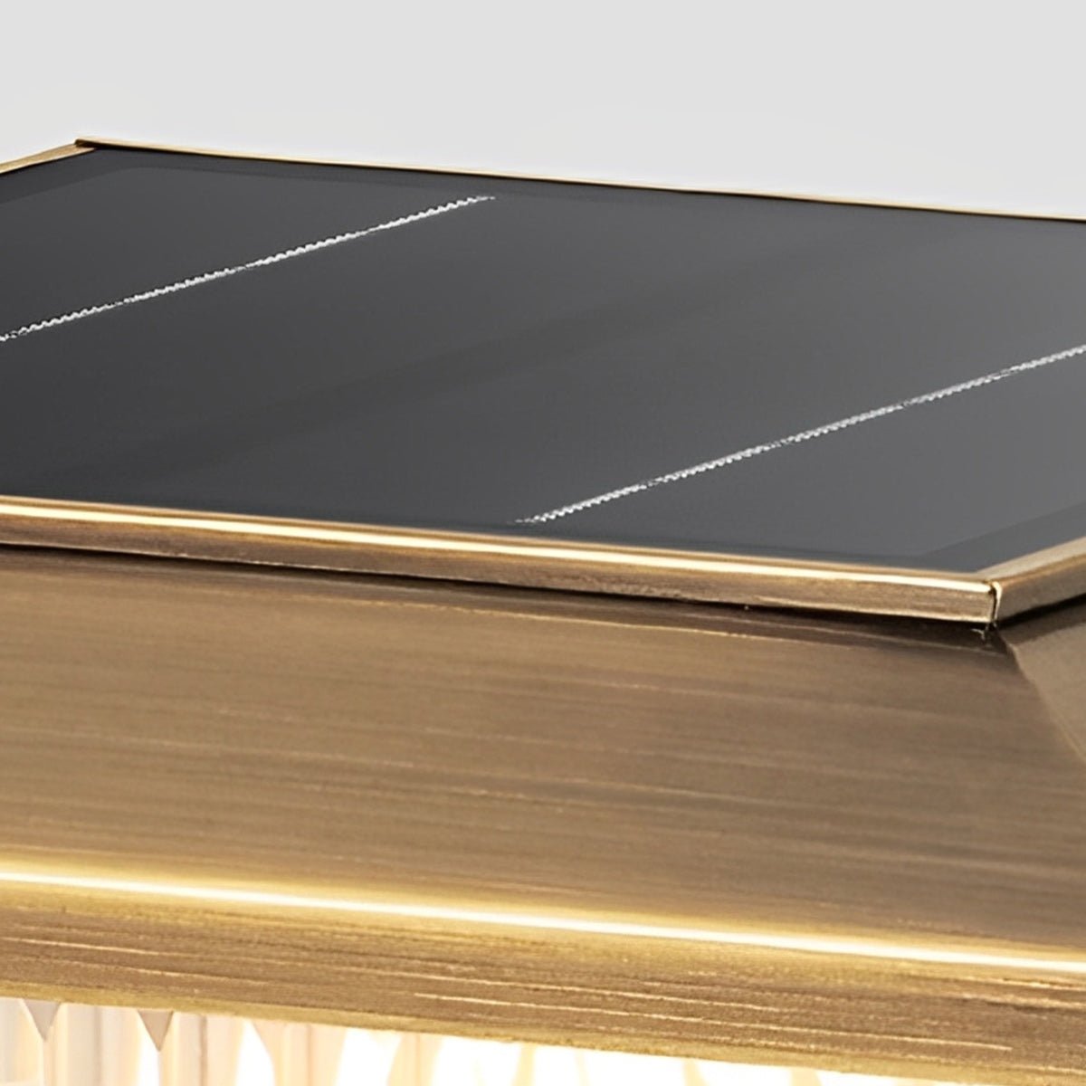 Waterproof Vintage Copper Tower Striped Glass LED Outdoor Post Lights