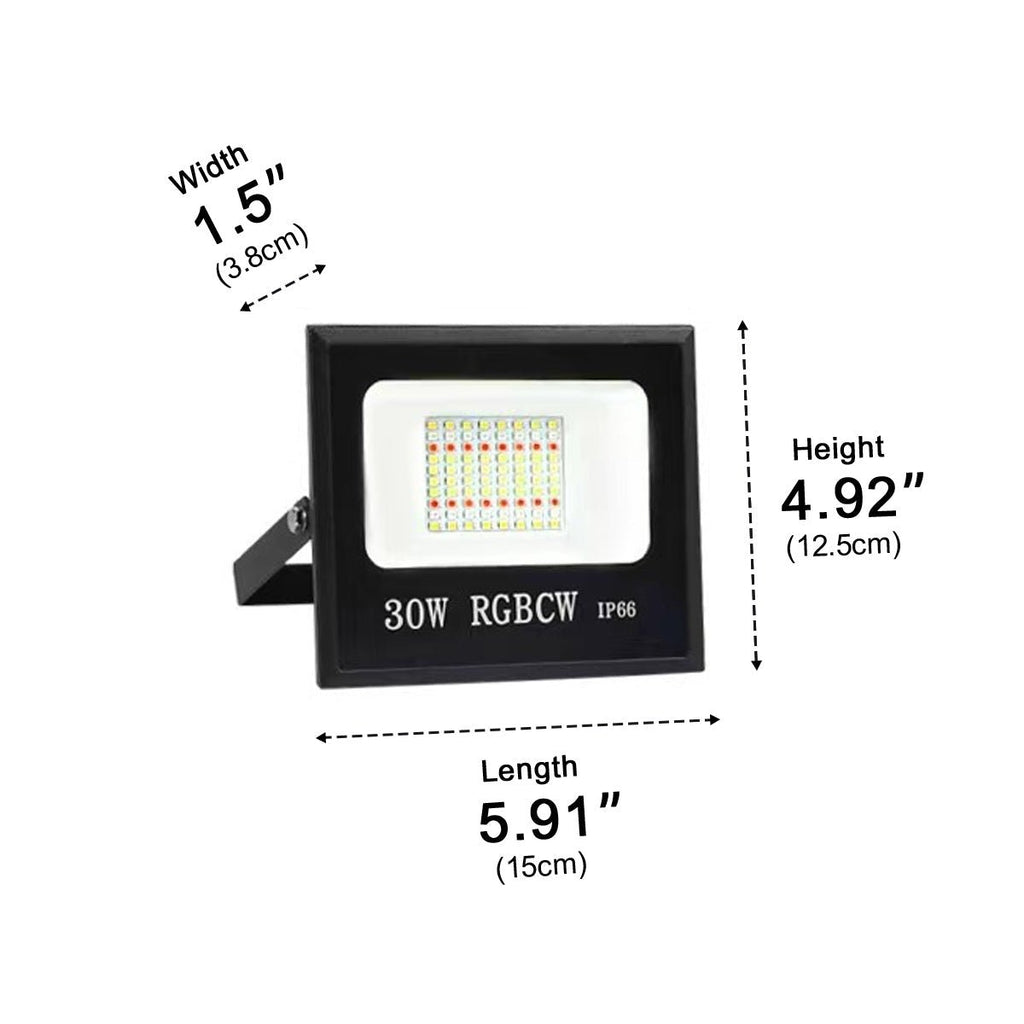 WIFI Smart Halloween Waterproof RGBCW Flood Lights Outdoor Ambient Lighting