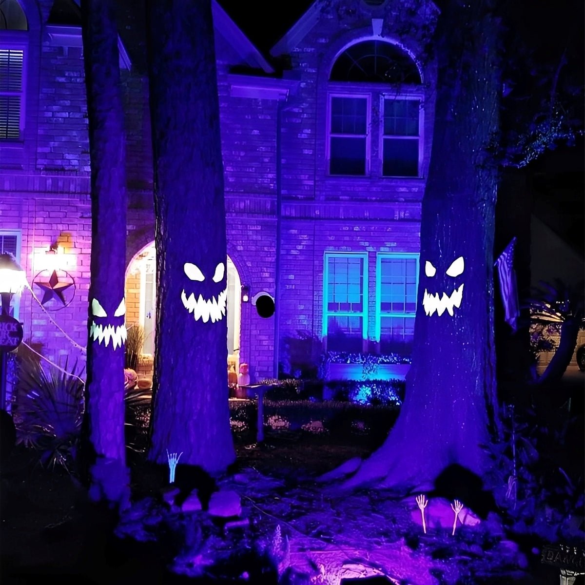 WIFI Smart Halloween Waterproof RGBCW Flood Lights Outdoor Ambient Lighting